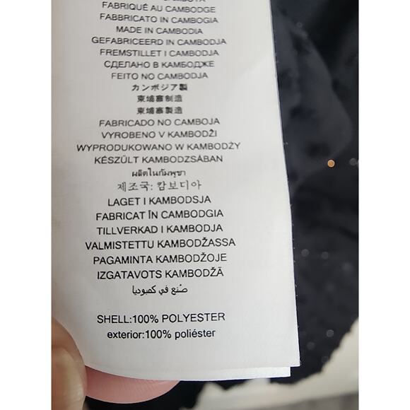 MICHAEL Michael Kors Black Clip Chiffon Off-Shoulder Blouse, NWT, 3X - Picture 5 of 7